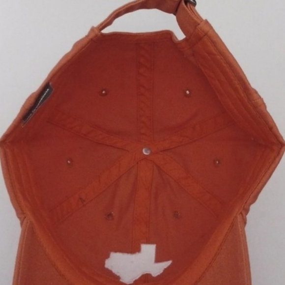 Texas adjustable baseball hat orange with State of Texas Embordered in white new - Picture 7 of 13